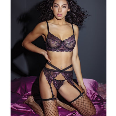 Purp Lace Bralette Set